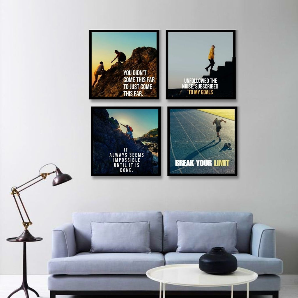 Unstoppable Progress – Push Beyond Possible | SET OF 4
