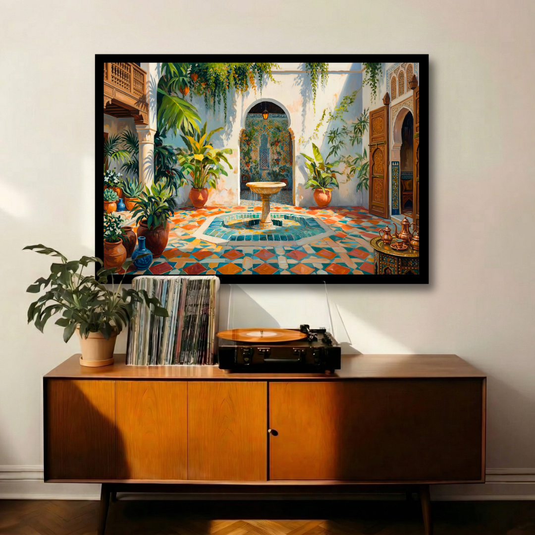 Radiant Moroccan Courtyard