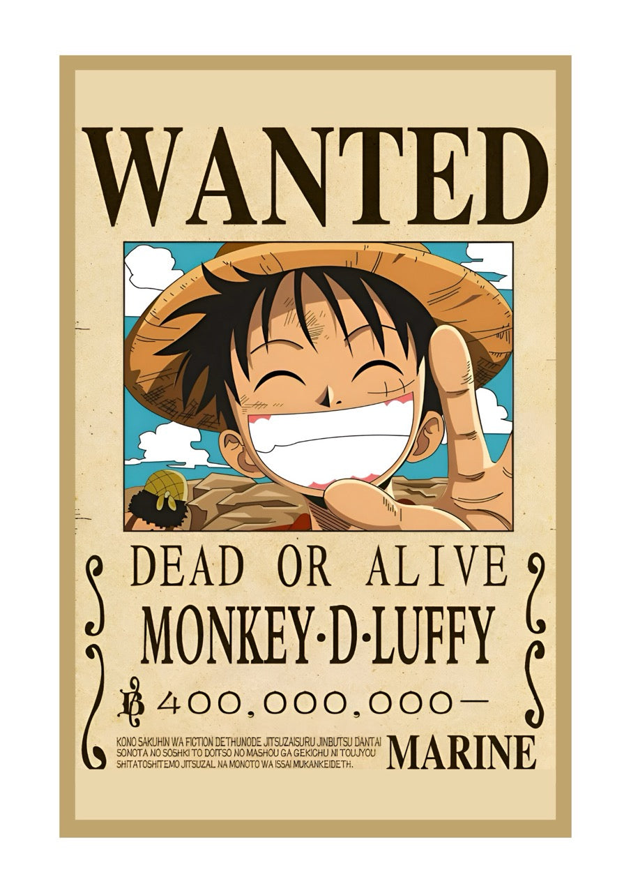 Wanted Legacy Monkey D Luffy: One Piece