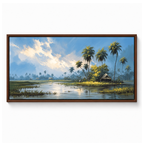 Tropical Palm River Landscape
