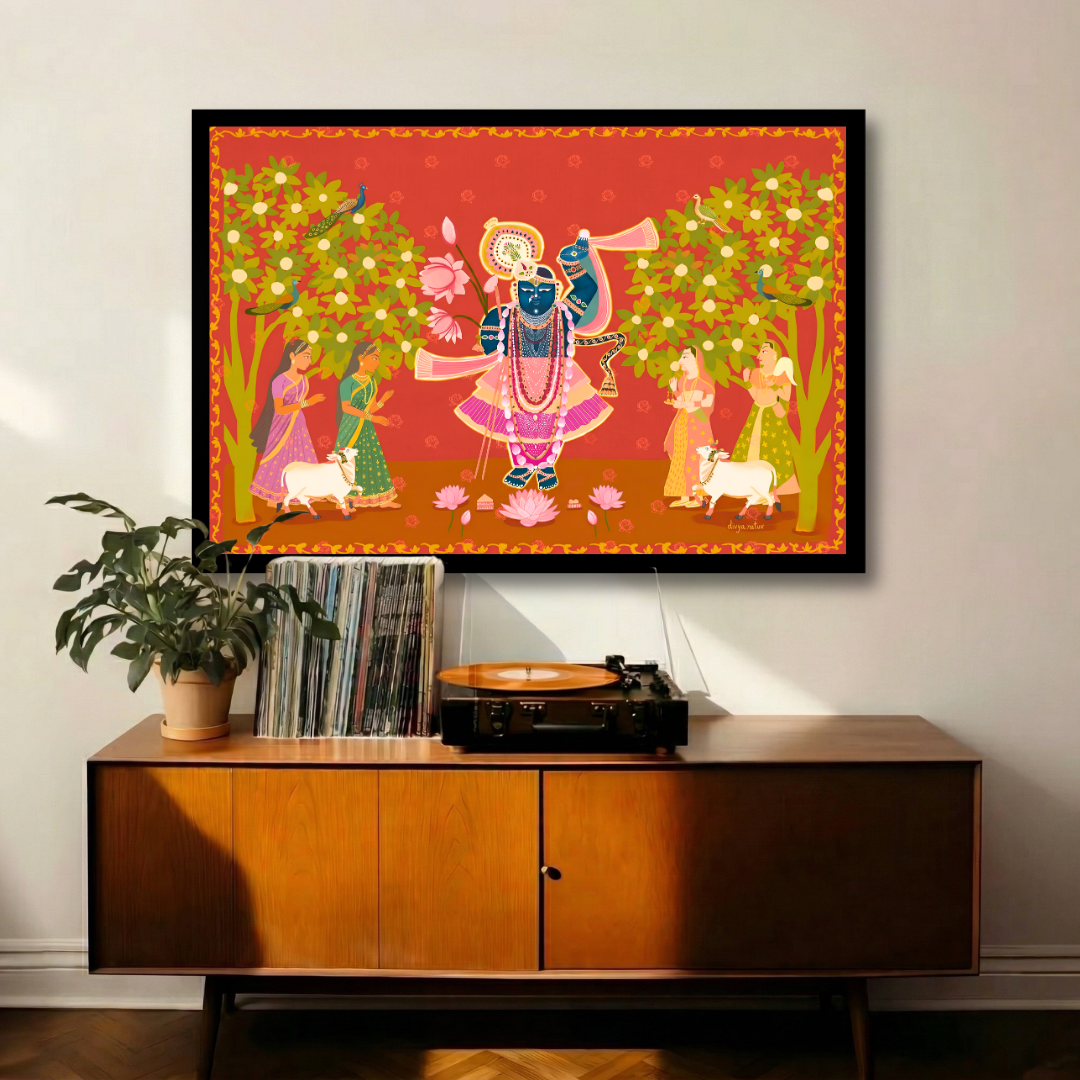 Divine Crimson Shrinathji