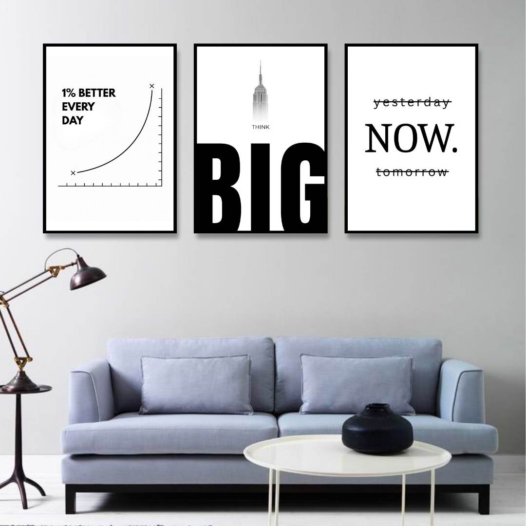 Grow Daily – Bold Individuality Statement | SET OF 3 FRAMES