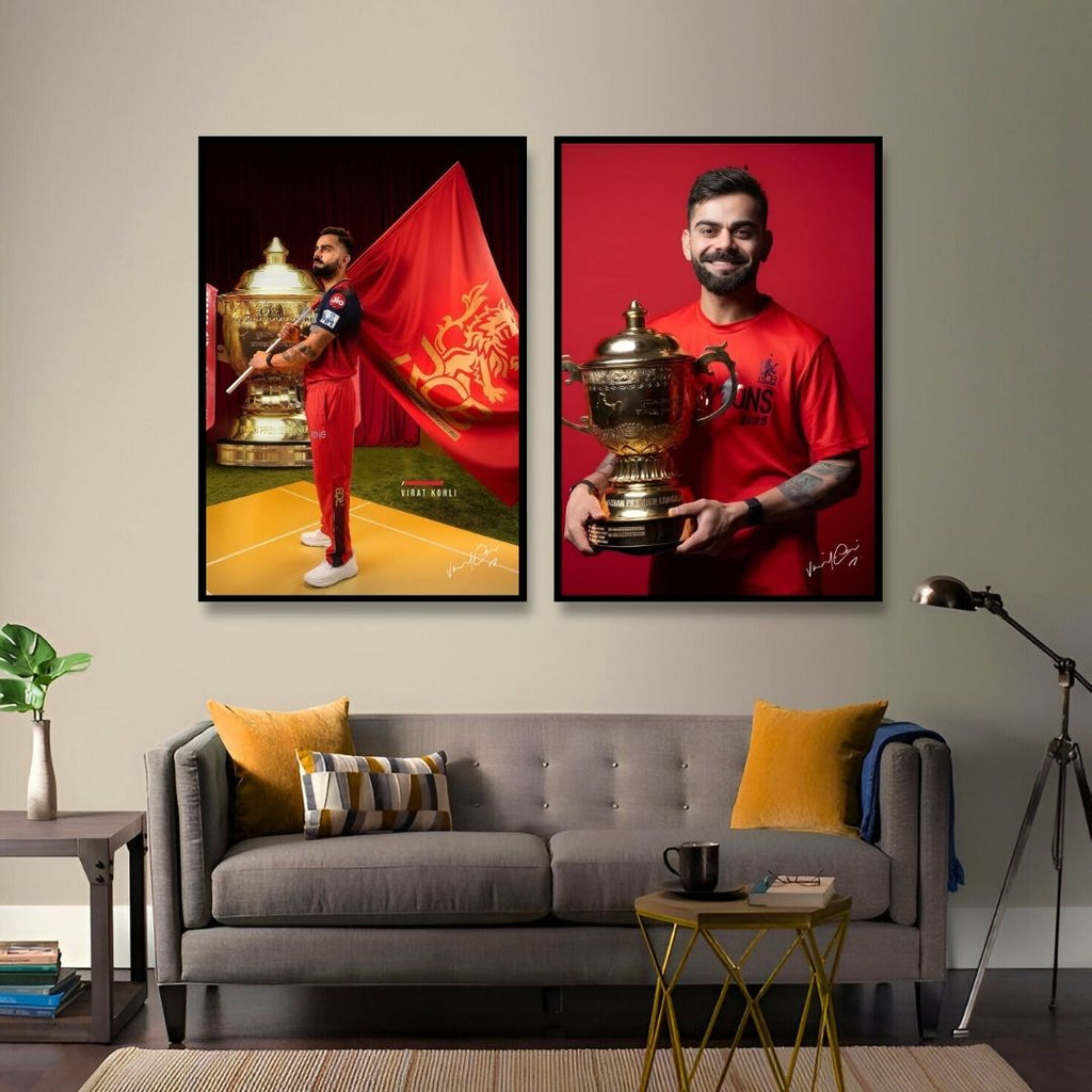 Virant Kohli x RCB IPL 2025 Champions | Set of 2