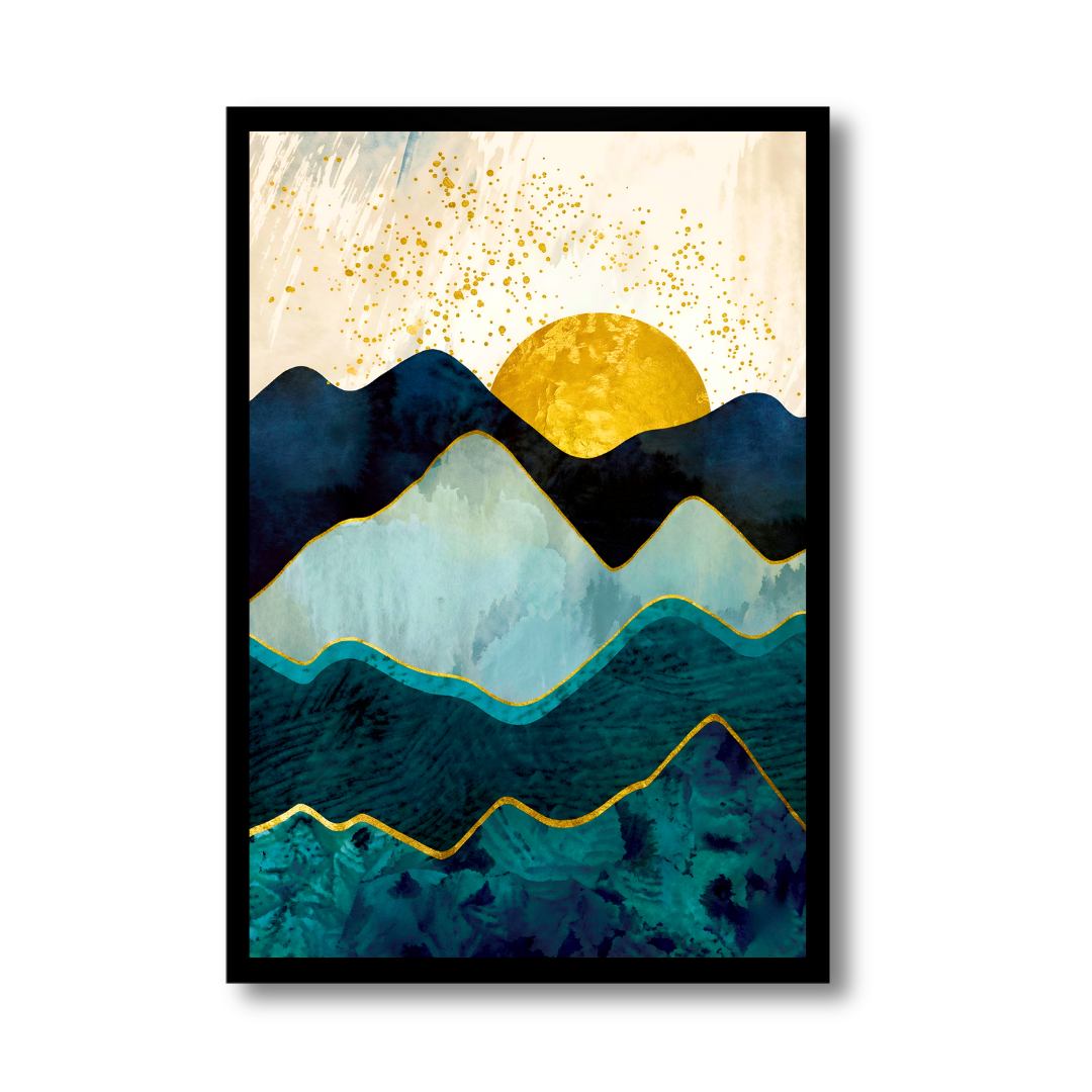 Emerald Peak Sunrise - Blue