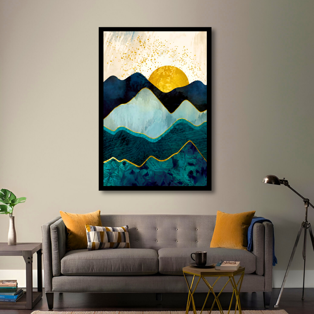 Emerald Peak Sunrise - Blue