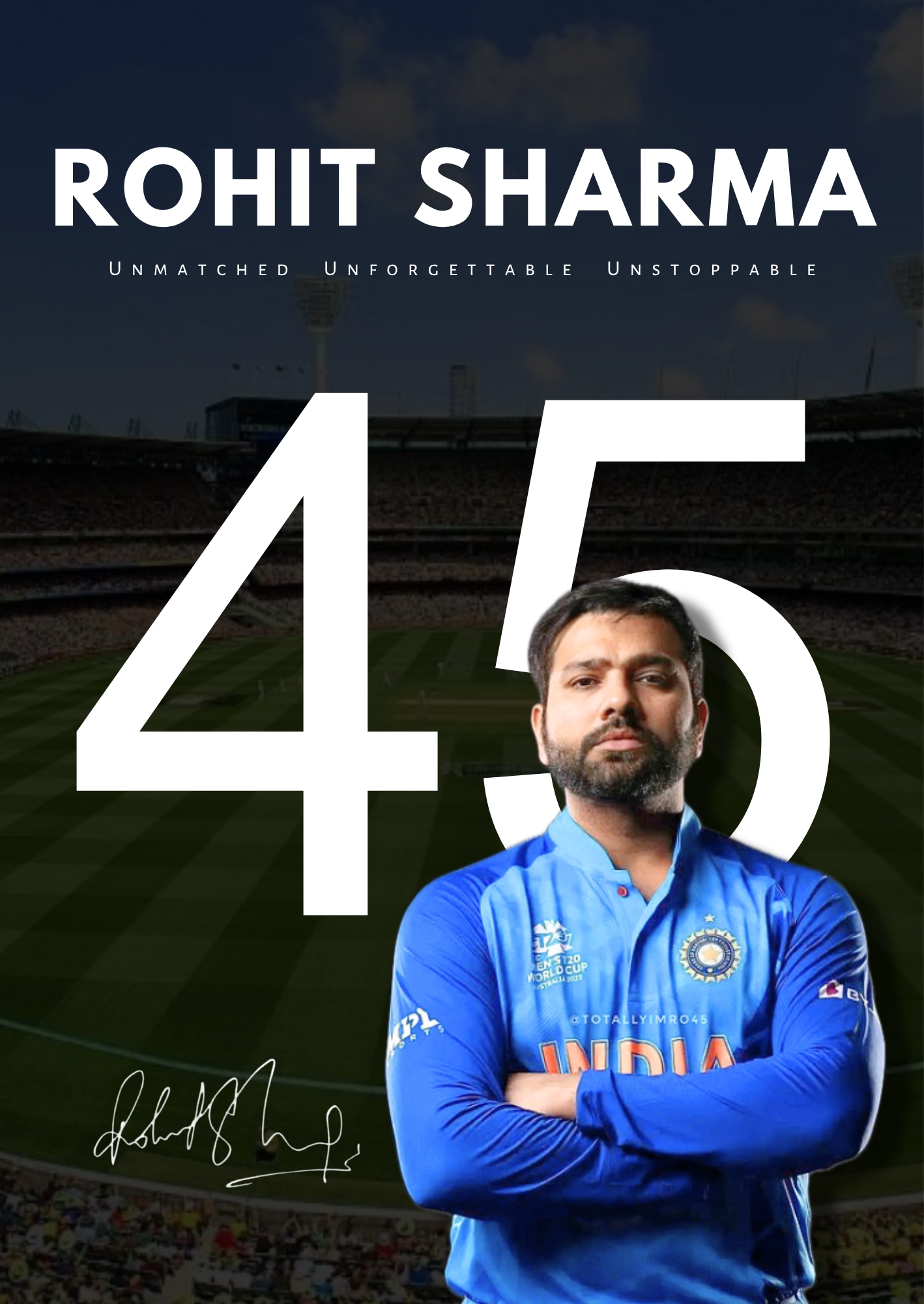 Rohit Sharma - 45 Legacy