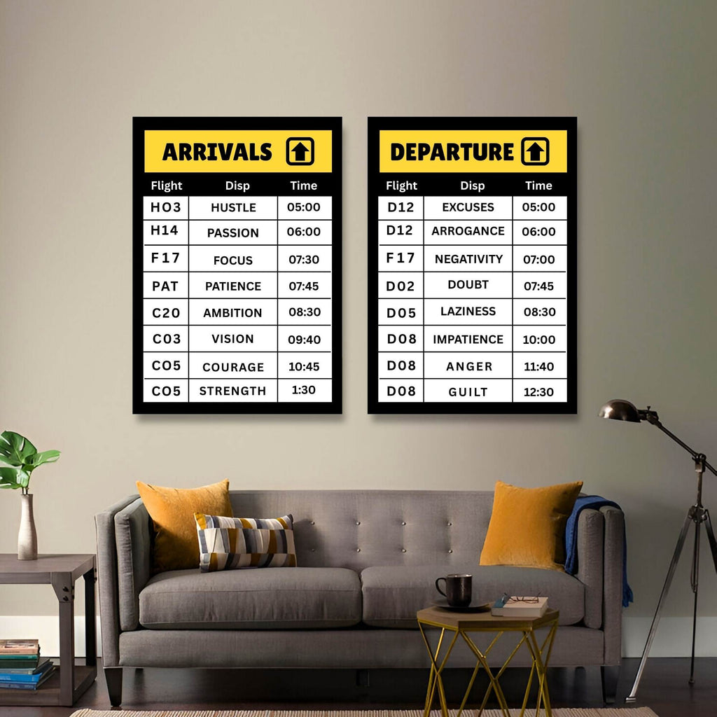 Airport Mindset – Flight beyond mediocrity | SET OF 2 FRAMES