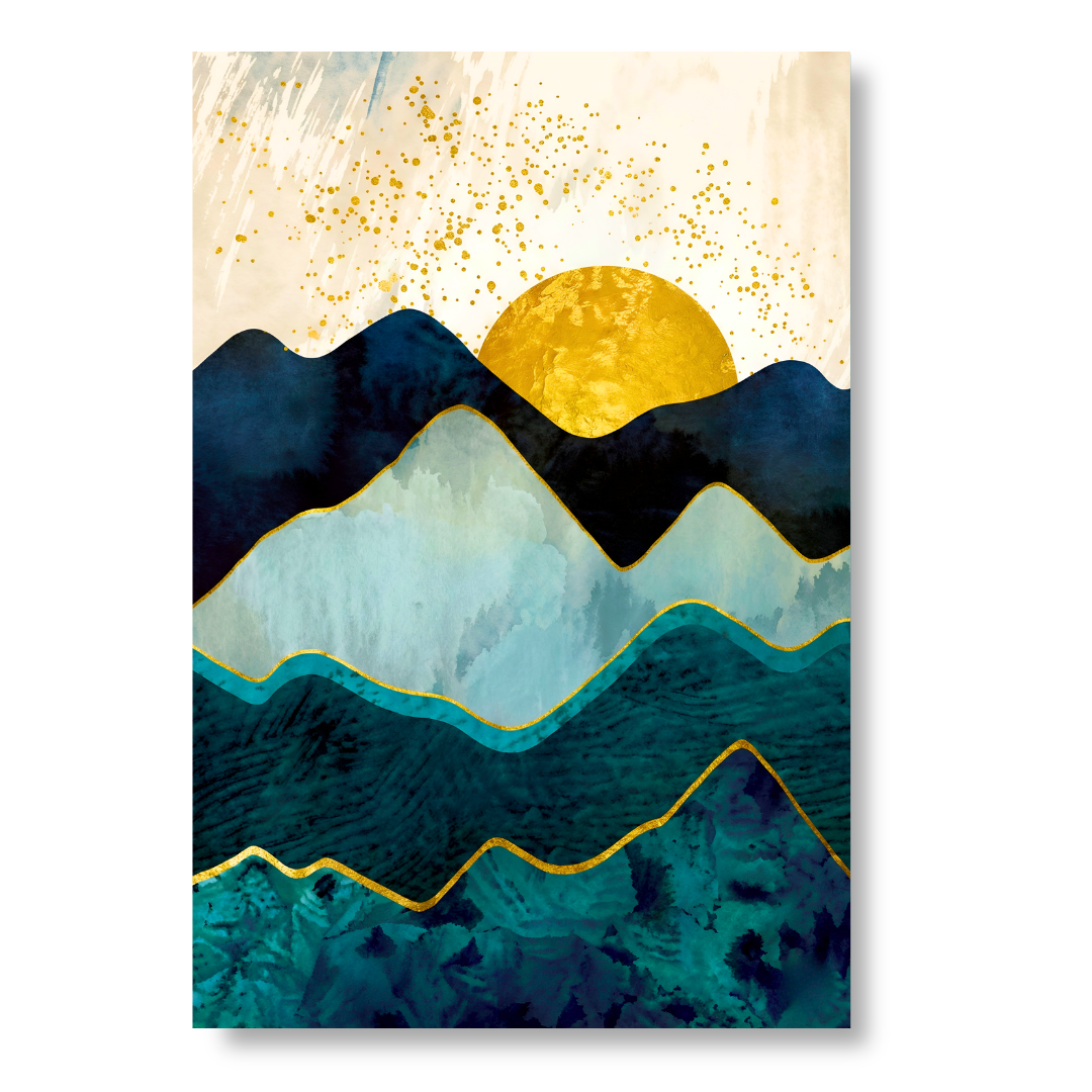 Emerald Peak Sunrise - Blue