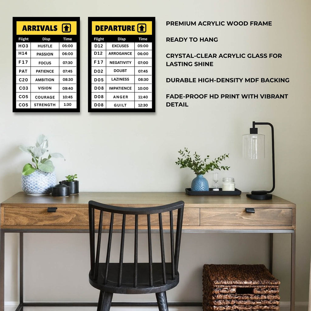 Airport Mindset – Flight beyond mediocrity | SET OF 2 FRAMES