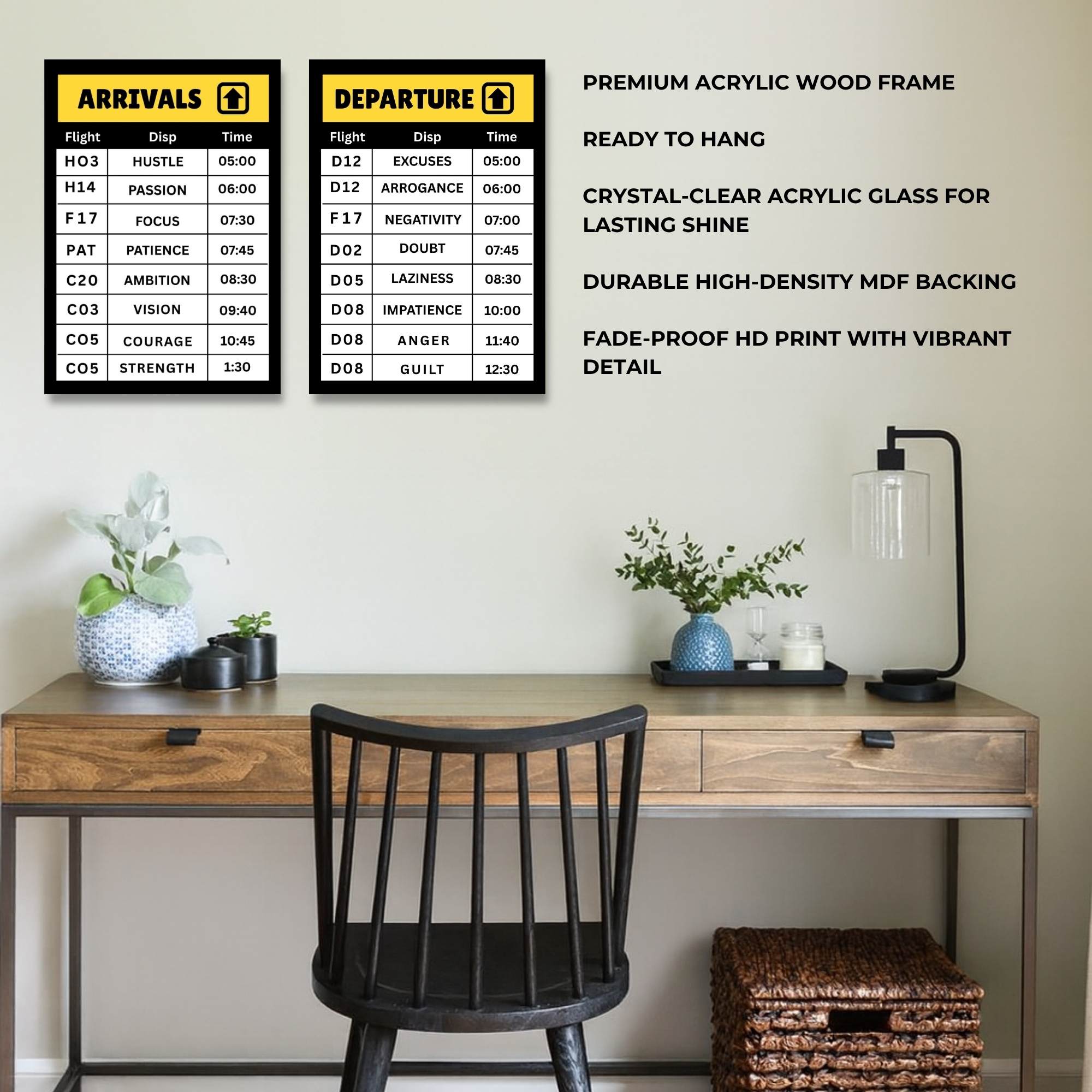 Airport Mindset – Flight beyond mediocrity | SET OF 2 FRAMES