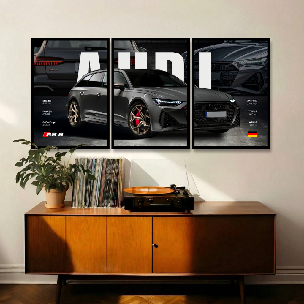 Audi RS6 – Power Refined | Set of 3