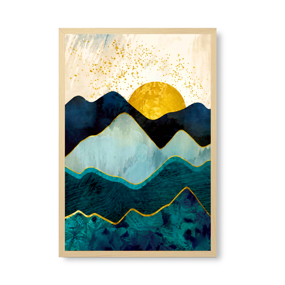 Emerald Peak Sunrise - Blue