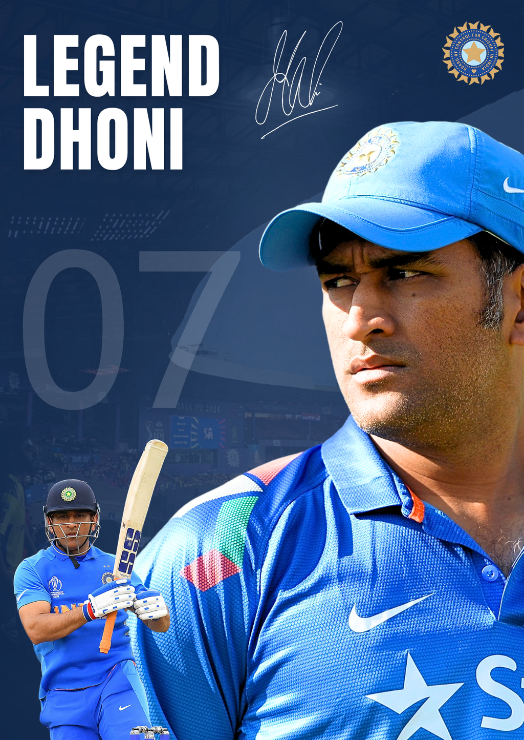 Legend Dhoni  - BCCI EDITION