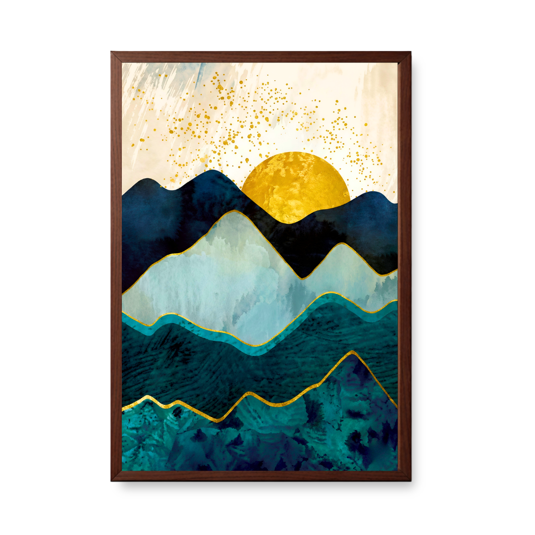 Emerald Peak Sunrise - Blue