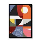 Geometric Retro Sun