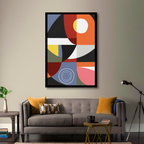Geometric Retro Sun
