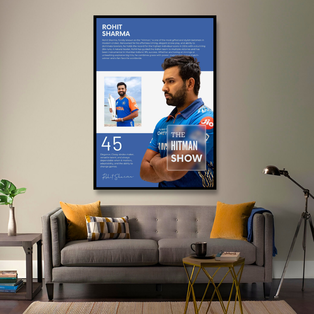 THE HITMAN SHOW – Rohit Sharma Wall Art