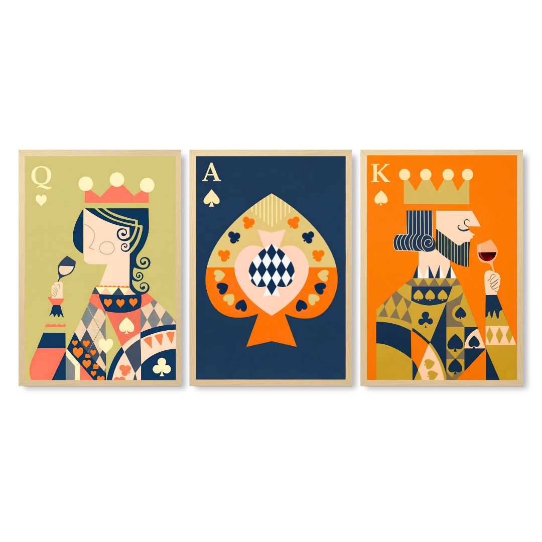 Abstract Royal Cards