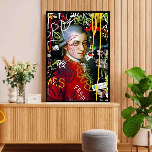 Wolfgang Amadeus Mozart: Urban Graffiti Art