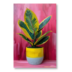 Neon Botanical Still