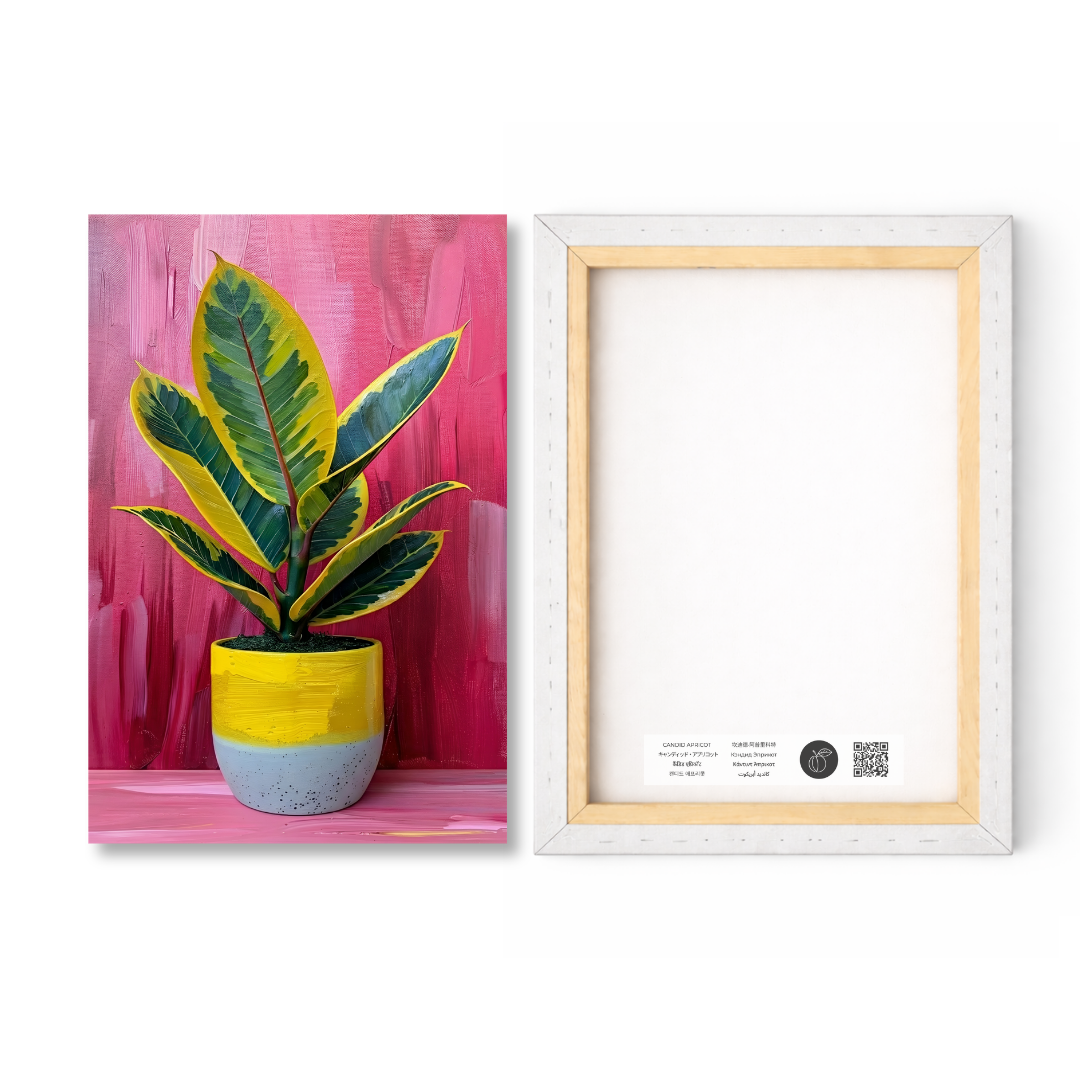 Neon Botanical Still