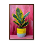 Neon Botanical Still