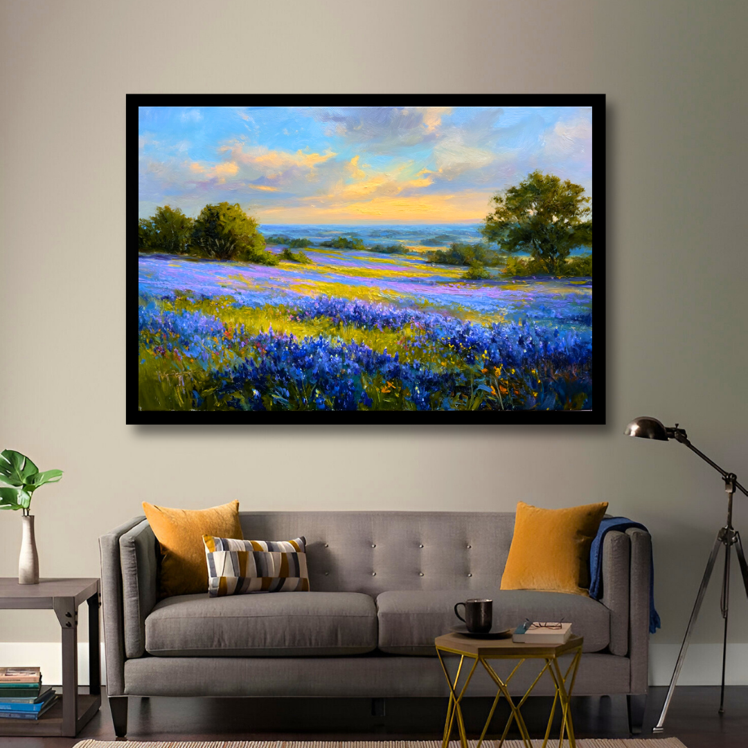 Bluebonnet Valley Sunset