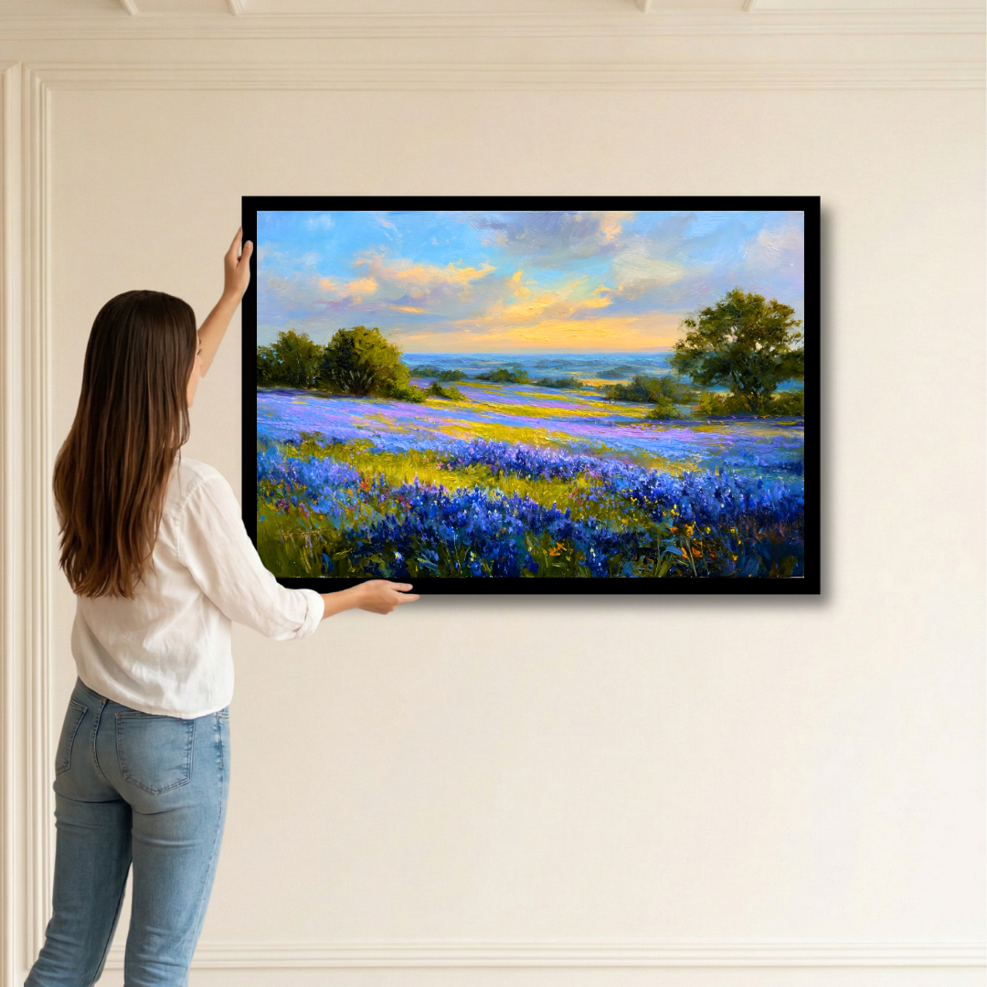 Bluebonnet Valley Sunset