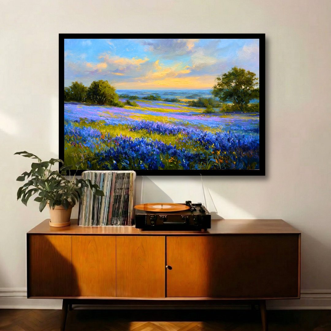 Bluebonnet Valley Sunset