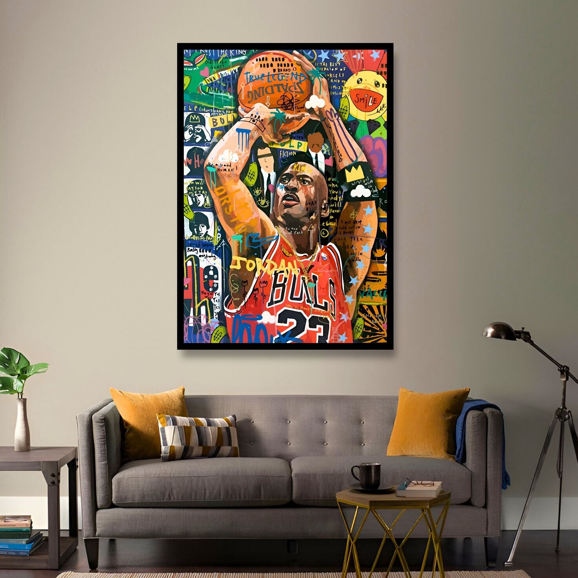 Michael Jordan Graffiti Art