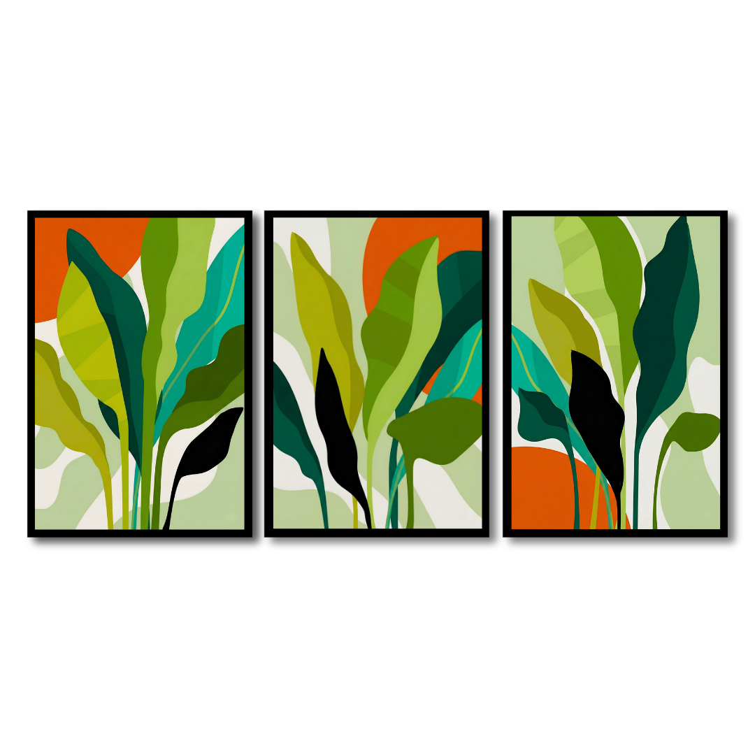 Vibrant Tropical Leaves