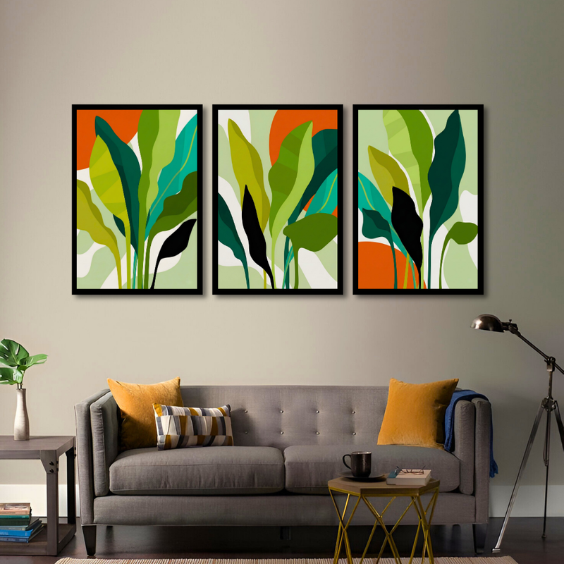 Vibrant Tropical Leaves