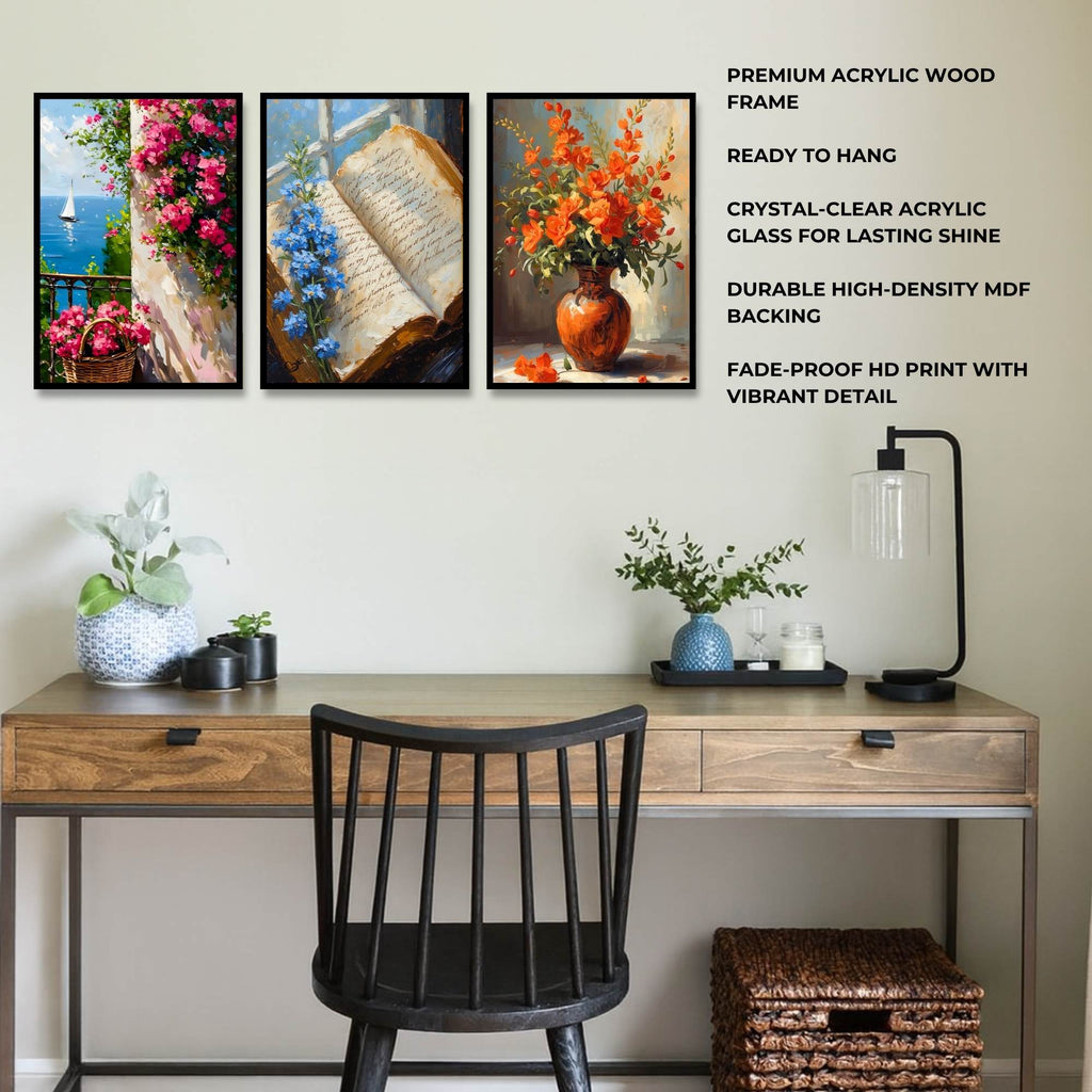 Storybook Florals | SET OF 3 FRAMES