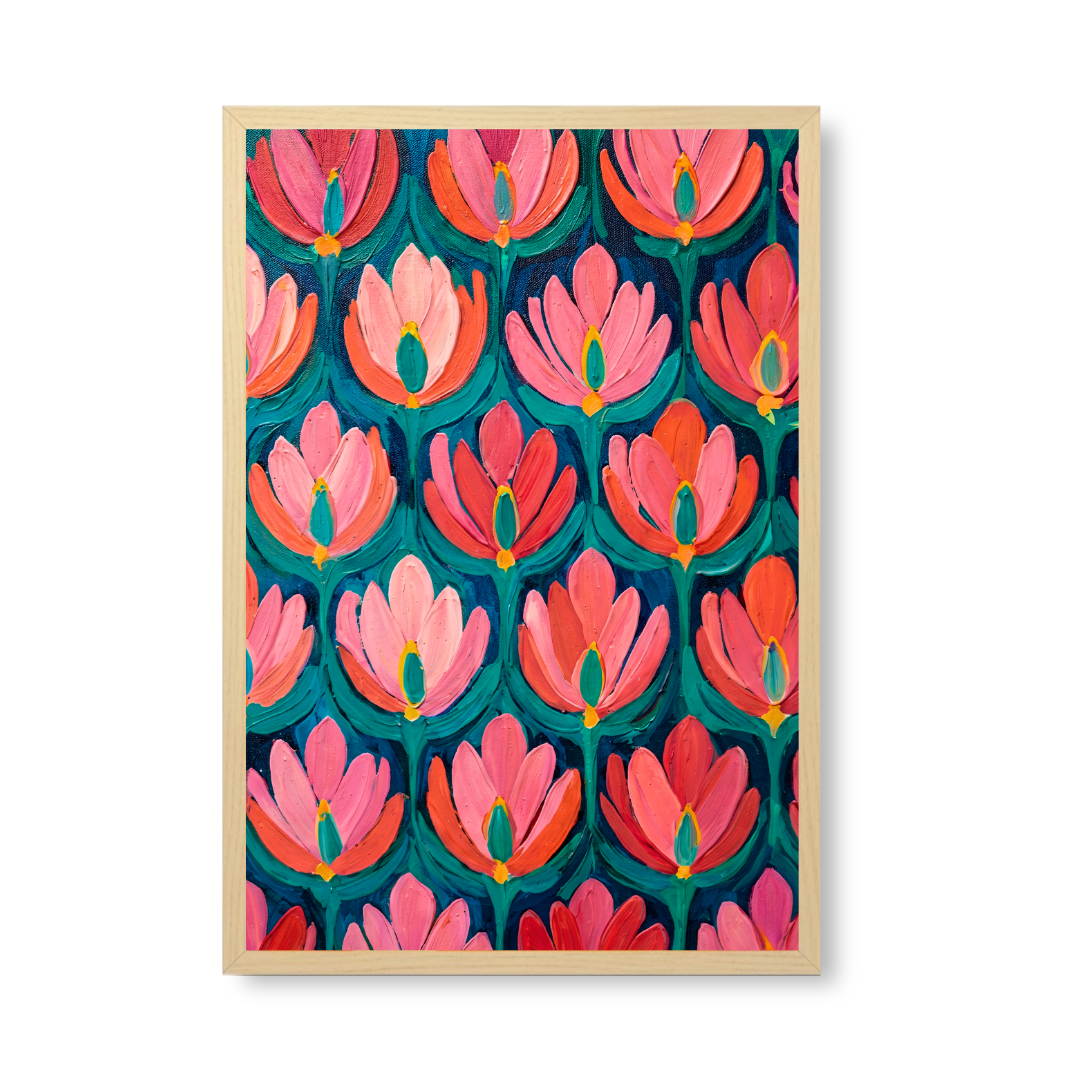 Geometric Petal Bloom