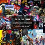 Gaming Collage Poster | Set of 54 | Free Glue Dots | 4x6 inch