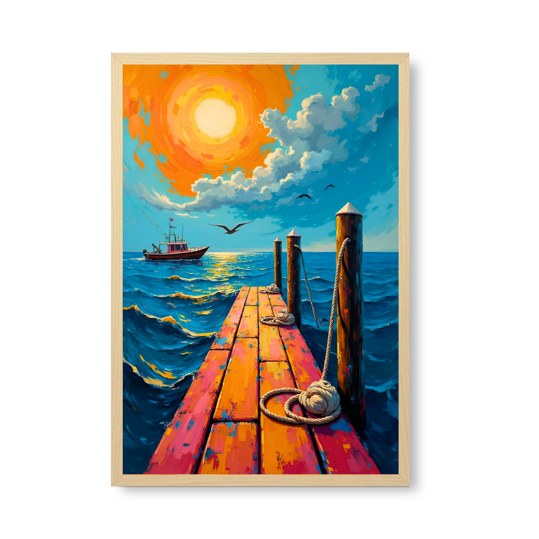 Sunlit Ocean Passage