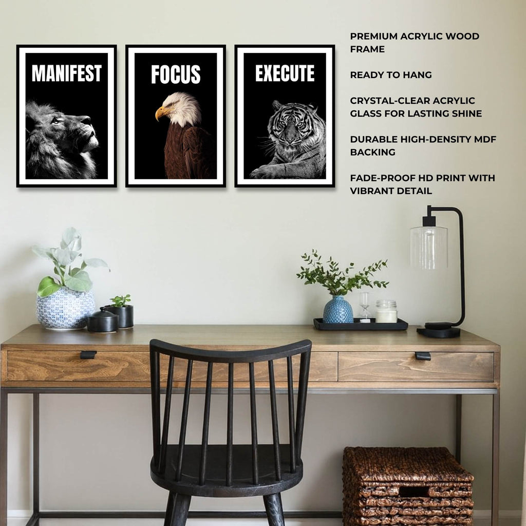 The Power Mindset | SET OF 3 FRAMES