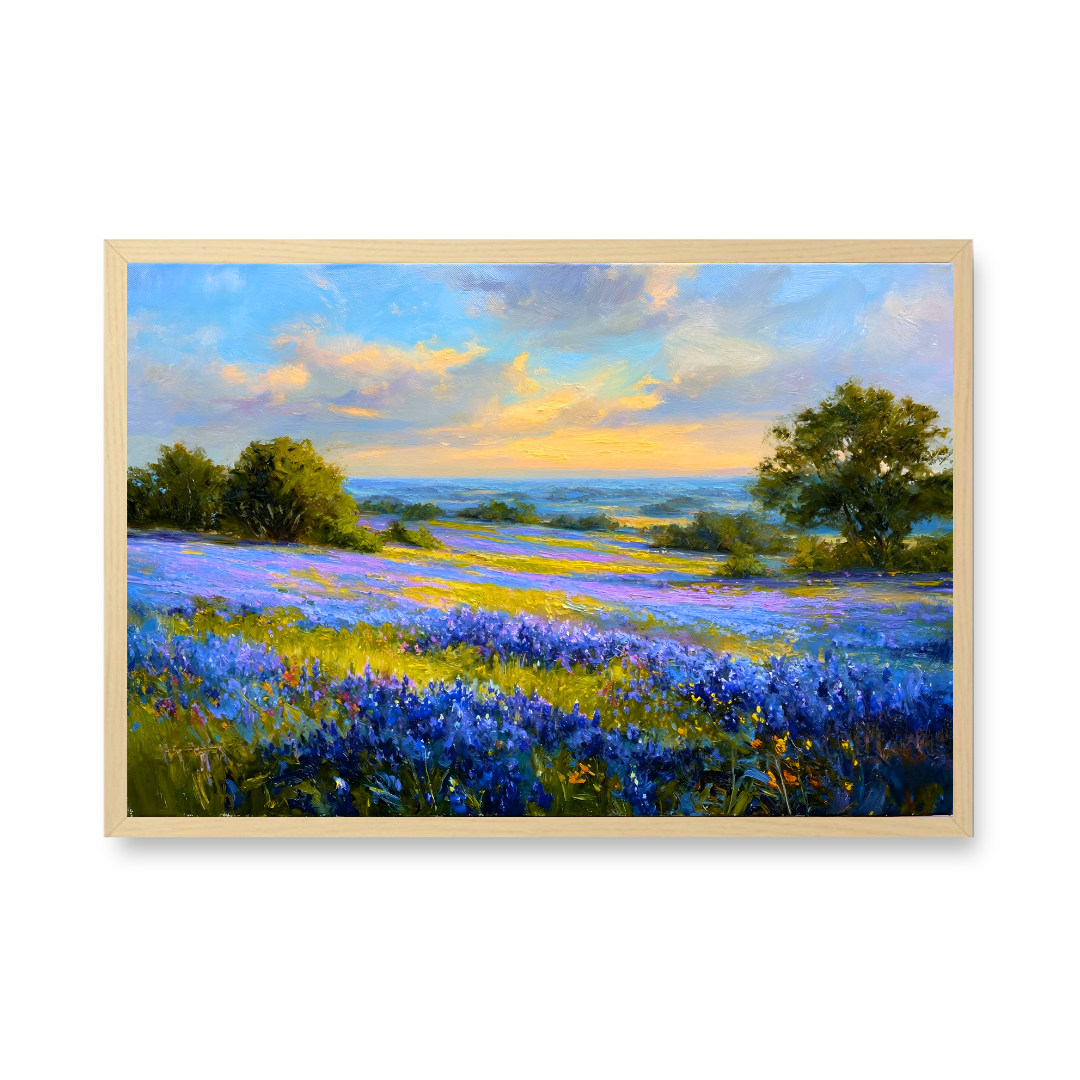 Bluebonnet Valley Sunset