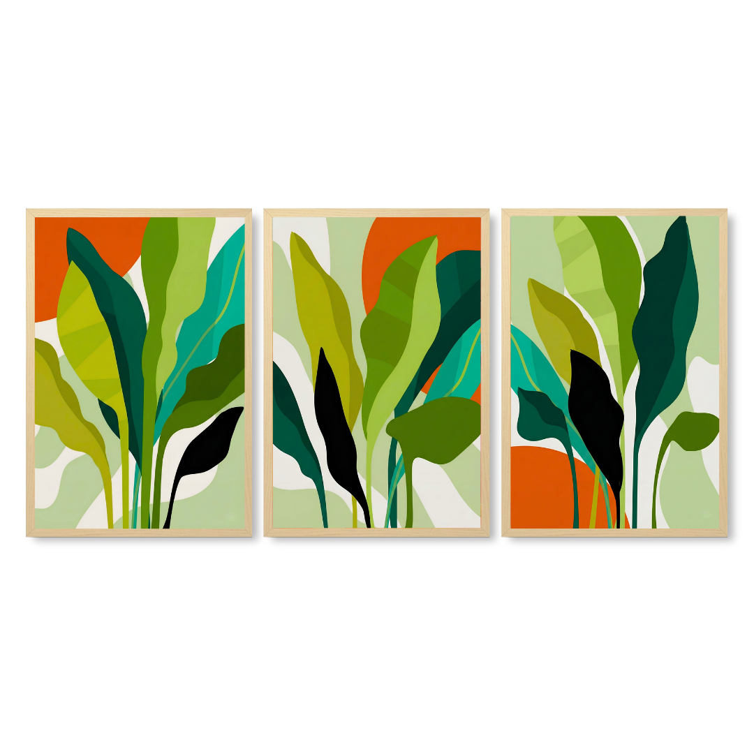 Vibrant Tropical Leaves