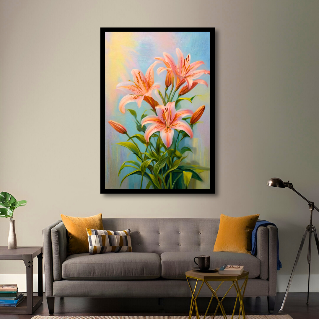 Soft Pink Lilies