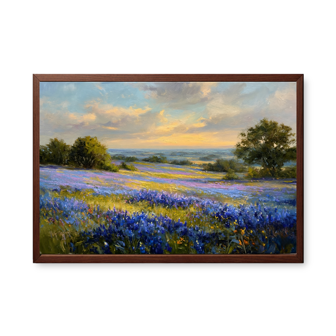 Bluebonnet Valley Sunset