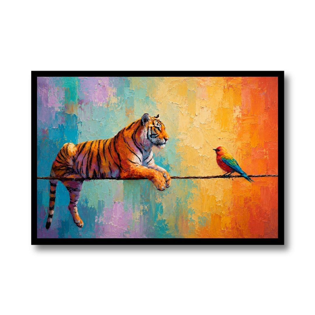 Vibrant Tiger Resting