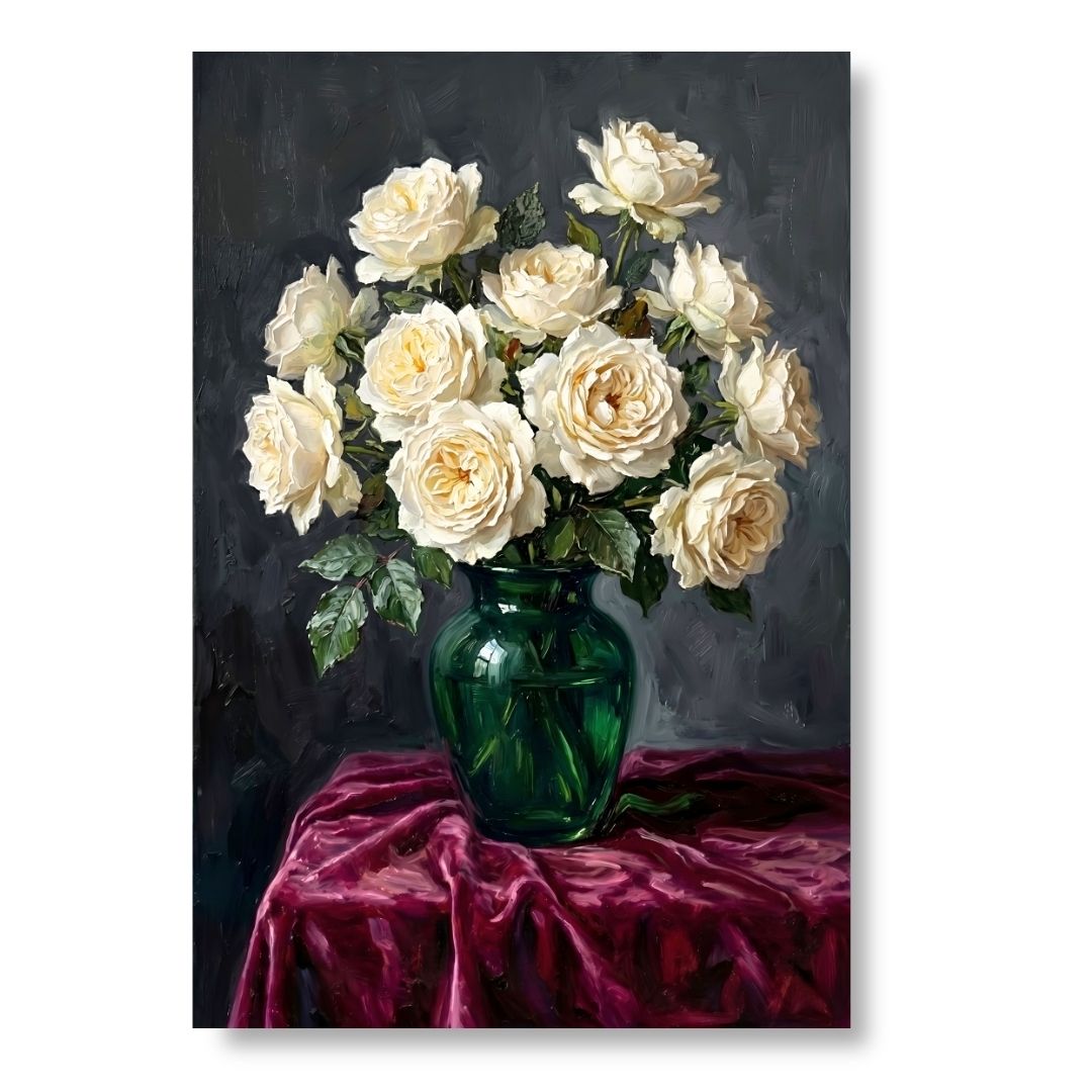 Eternal Ivory Roses