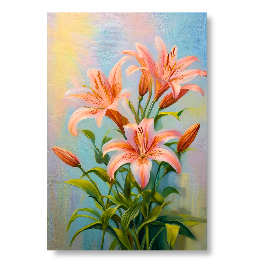 Soft Pink Lilies