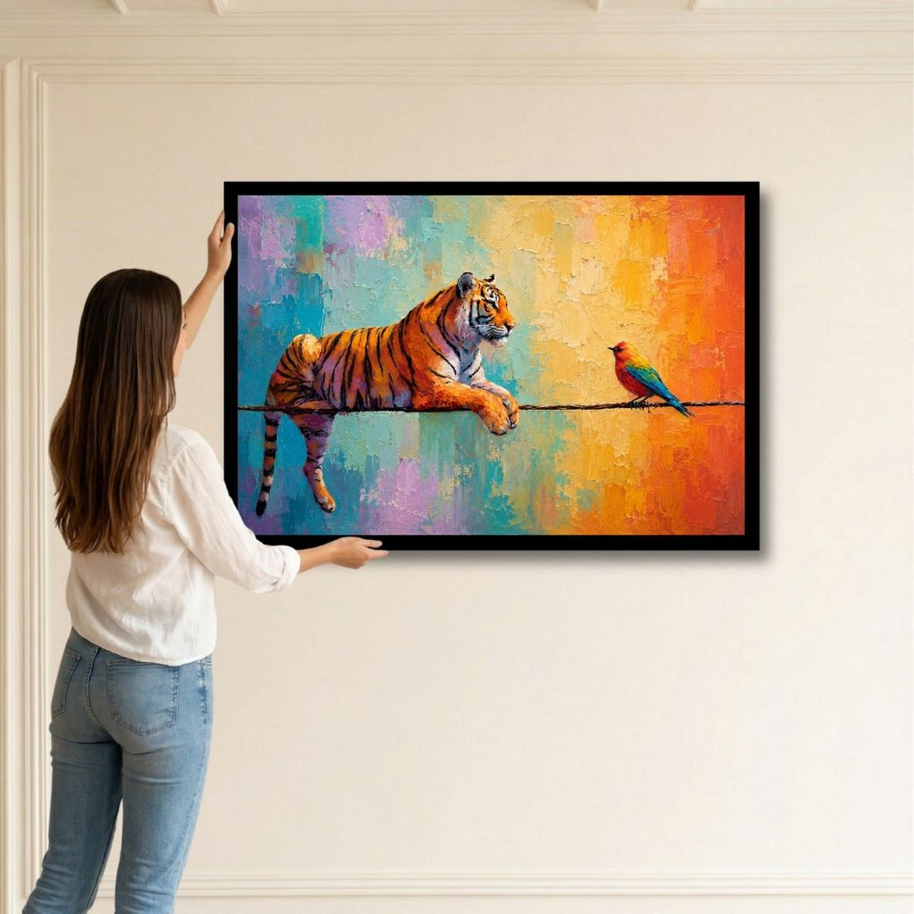 Vibrant Tiger Resting