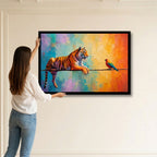 Vibrant Tiger Resting