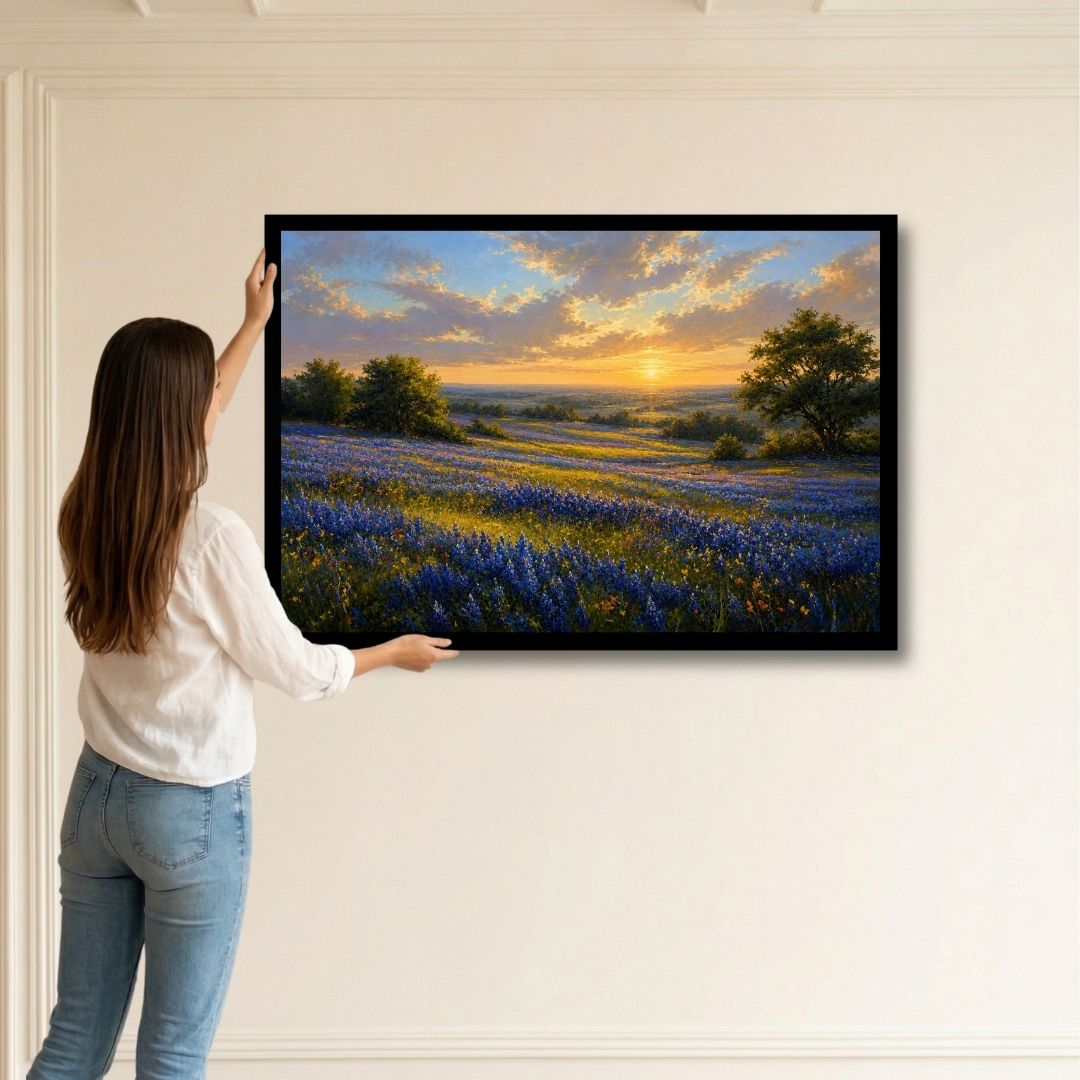 Bluebonnet Valley Sunset