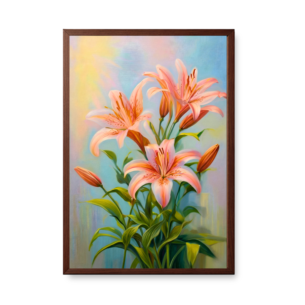 Soft Pink Lilies