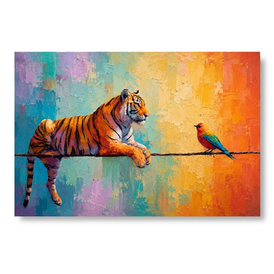Vibrant Tiger Resting