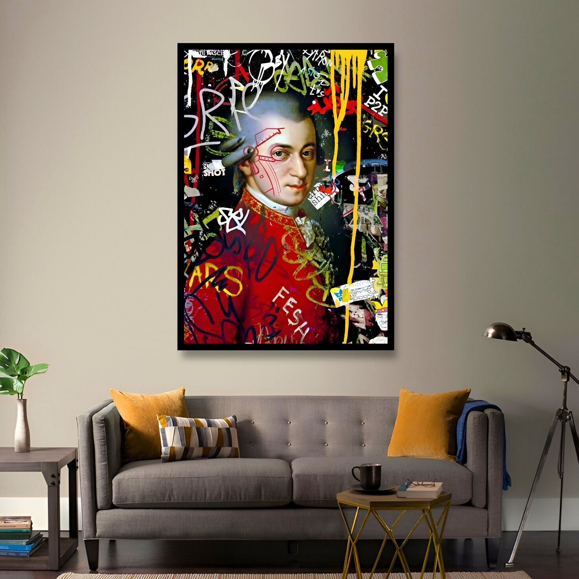 Wolfgang Amadeus Mozart: Urban Graffiti Art